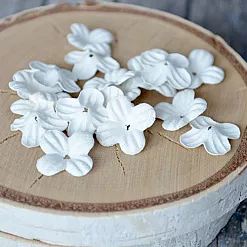 Набор цветочков "Белая сирень", 20 шт