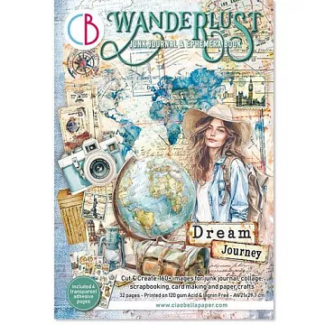 Набор бумаги А4 с наклейками "Wanderlust. Для вырезания", 16 листов (Ciao Bella) Набор бумаги А4 с наклейками "Wanderlust. Для вырезания", 16 листов (Ciao Bella)
