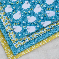 Отрез ткани 50х50 см "Барашки на лугу" (Forestory) Отрез ткани 50х50 см "Барашки на лугу" (Forestory)