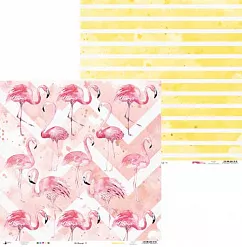 Набор бумаги 30х30 см "Let's flamingle", 12 листов (Piatek13) Набор бумаги 30х30 см "Let's flamingle", 12 листов (Piatek13)