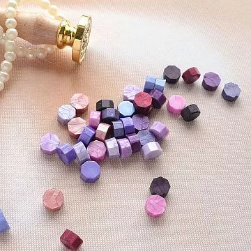 Сургуч в пакете "Восьмигранник. Оттенки фиолетового. Перламутровый", 40 шт