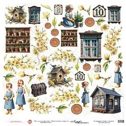 Бумага "Лето-теплом согрето. Лист для вырезания" (Summer Studio)