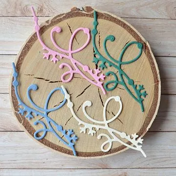 Набор вырубок "Новогодние завитки" (ScrapMania) Набор вырубок "Новогодние завитки" (ScrapMania)