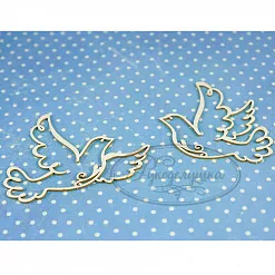 Набор украшений из чипборда "Свадебные голуби" (Рукоделушка)