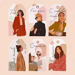 Набор ярлычков "Для тебя", 6 шт (АртУзор)