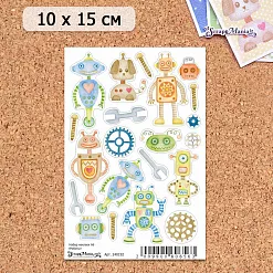 Набор наклеек А6 "Роботы" (ScrapMania)