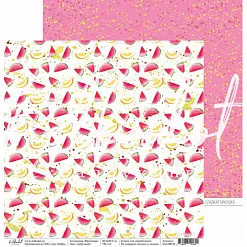 Набор бумаги 20х20 см "Фруктовая коллекция", 6 листов (Polkadot)