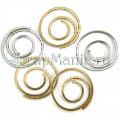 Набор круглых скрепок "Золотые" (Creative Impressions)