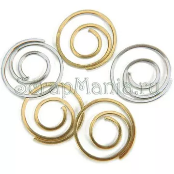 Набор круглых скрепок "Золотые" (Creative Impressions)