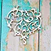 Украшение из чипборда "Сердце резное" (ScrapКрым)