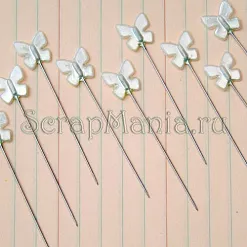 Набор булавок "Жемчужные бабочки" (Maya Road)