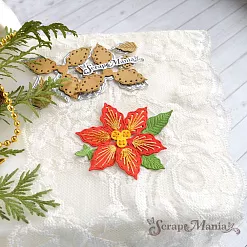 Нож "Вышивка. Пуансеттия крупная", 5х5,5 см (ScrapMania) Нож "Вышивка. Пуансеттия крупная", 5х5,5 см (ScrapMania)