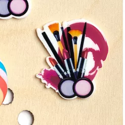 Акриловое украшение "Косметика для макияжа", 3х3,2 см, 1 шт Акриловое украшение "Косметика для макияжа", 3х3,2 см, 1 шт