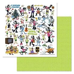 Бумага "Ну, погоди! Лист 11" (ScrapMania) Бумага "Ну, погоди! Лист 11" (ScrapMania)