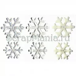Набор пуговиц "Снежинки" (Artemio) Набор пуговиц "Снежинки" (Artemio)