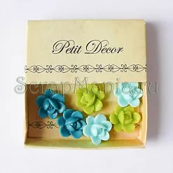 Набор украшений "Розочки", голубые (Kodomo no kao) Набор украшений "Розочки", голубые (Kodomo no kao)