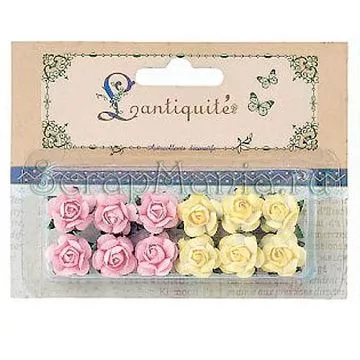 Набор цветов "Розочки", розово-желтые (Lantiquite)