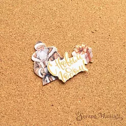 Набор тканевых высечек "Золотой Новый Год", 26 шт (ScrapMania)