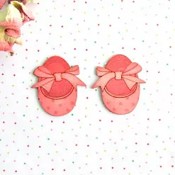 Набор украшений из чипборда "Пинетки цветные" (АртМаркет)