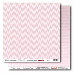 Бумага "Шеврон и клетка. Розовый" (ScrapBerry's) Бумага "Шеврон и клетка. Розовый" (ScrapBerry's)