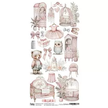 Бумага 13х28 см "Мамино счастье. Лист для вырезания 11" (Fantasy)