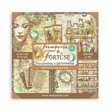 Набор бумаги 30х30 см "Fortune", 22 листа (Stamperia)