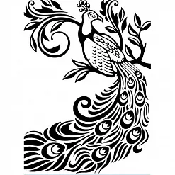 Папка для тиснения А6 "Павлин" (Darice) Папка для тиснения А6 "Павлин" (Darice)