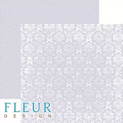 Набор бумаги 20х20 см "Шебби Шик Базовая 2.0", 12 листов (Fleur-design)