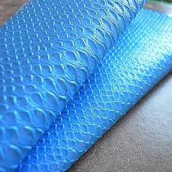 Отрез экокожи 30х69 см "Текстурный. Питон небесный" (Pty Китай)