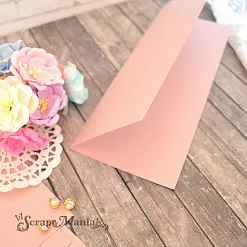 Заготовка для открытки 8,5х22 см из дизайнерской бумаги Sirio Pearl Misty Rose