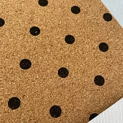 Лист пробковый 30х30 см "Polka dots" (American Crafts)