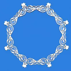 Украшение из чипборда "Рамка" (ПроСвет) Украшение из чипборда "Рамка" (ПроСвет)