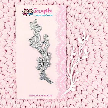Нож "Весенняя веточка", 3х10 см (Scrapiki)