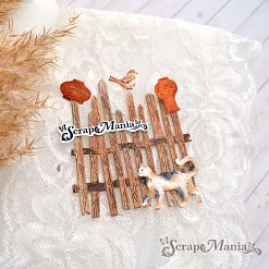 Нож "Русские сказки. Деревенский кот", 7х7,8 см (ScrapMania) Нож "Русские сказки. Деревенский кот", 7х7,8 см (ScrapMania)