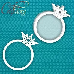 Украшение из чипборда "Шейкер. Рамочка для принца", большое (CraftStory)