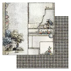 Бумага "Алиса и Чеширский кот. Кроличья нора" (ScrapMania) Бумага "Алиса и Чеширский кот. Кроличья нора" (ScrapMania)