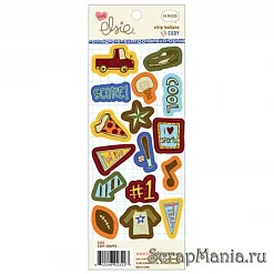 Набор пуговиц из чипборда "Cody shapes" (Ki Memories) Набор пуговиц из чипборда "Cody shapes" (Ki Memories)