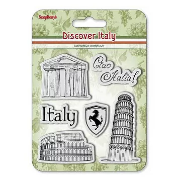 Набор штампов "Итальянские каникулы. Италия"  на английском (ScrapBerry's)