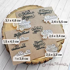 Набор штампов А6 "Особенные поздравления" (ScrapMania)