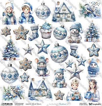 Бумага 30х30 см "Winter Sparkle. Christmas 27" (ScrapAndMe)