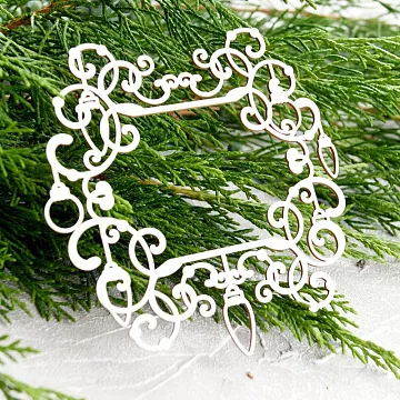 Чипборд "Новогодняя рамка", 10,3х8,7 см (LeoMammy)