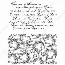 Набор штампов "Письмо, завитки" (Viva Decor) Набор штампов "Письмо, завитки" (Viva Decor)