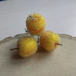 Букет "Яблоки засахаренные. Желтые", 2,6х1,8 см, 3 шт Букет "Яблоки засахаренные. Желтые", 2,6х1,8 см, 3 шт