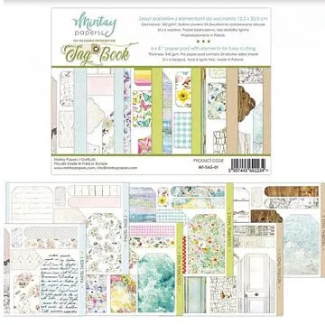 Набор бумаги 15х20 см "Tag Book", 24 листа (Mintay)