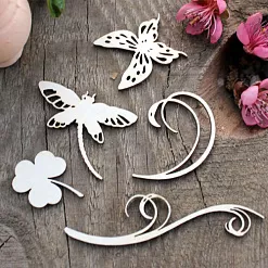 Набор украшений из чипборда "Природа" (ScrapКрым)