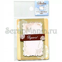 Набор наклеек "Печать", бежевые (Kodomo no kao) Набор наклеек "Печать", бежевые (Kodomo no kao)