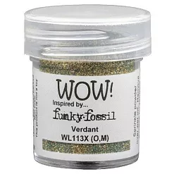Пудра для эмбоссинга непрозрачная "Verdant. Зеленое золото" (WOW)