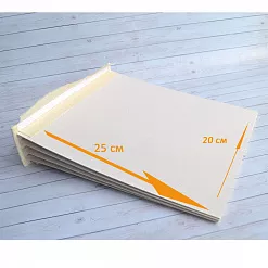 Переплет на 5 разворотов, с листами 20х25, цвет белый, шаг 1 см