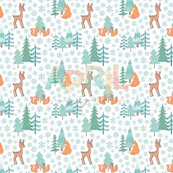 Бумага "Снежная нежная. Зимний лес" (April Paper)