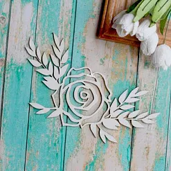 Украшение из чипборда "Роза" (ScrapКрым)